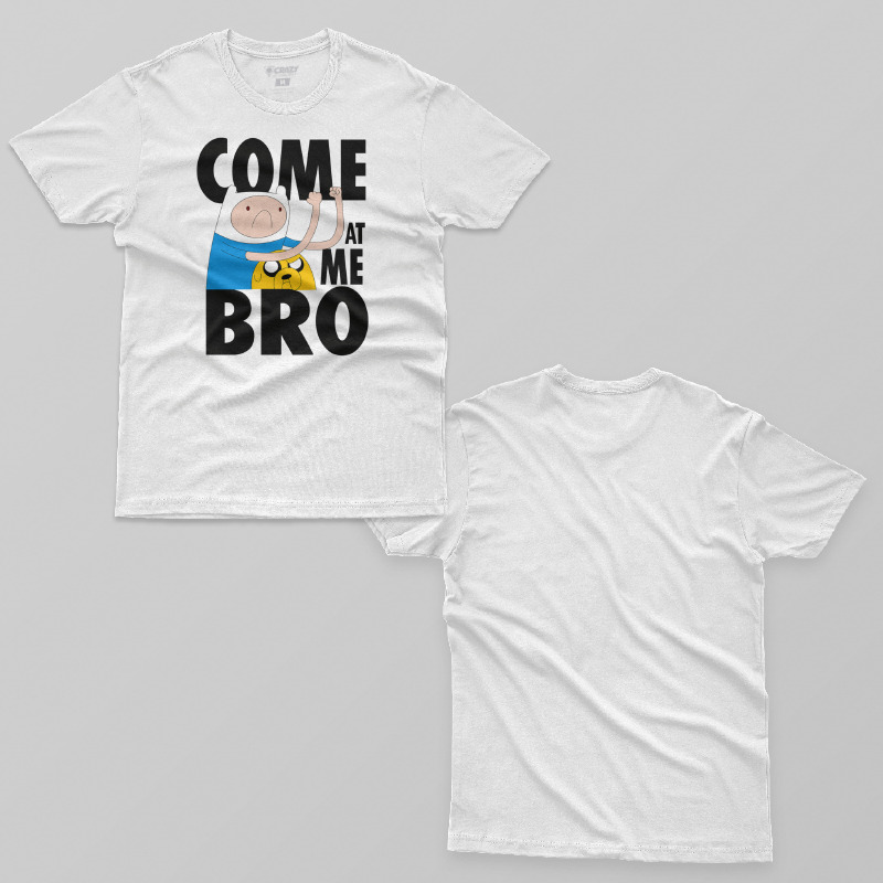 TSEC066106, Crazy, Adventure Time: Come Bro, Baskılı Erkek Tişört