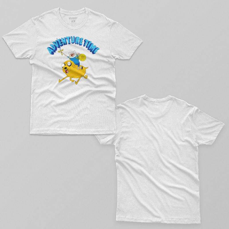 TSEC066506, Crazy, Adventure Time: Attack, Baskılı Erkek Tişört
