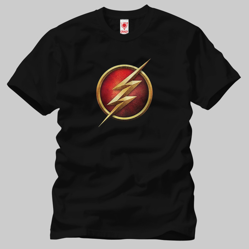 TSEC068901, Crazy, Flash Logo New, Baskılı Erkek Tişört