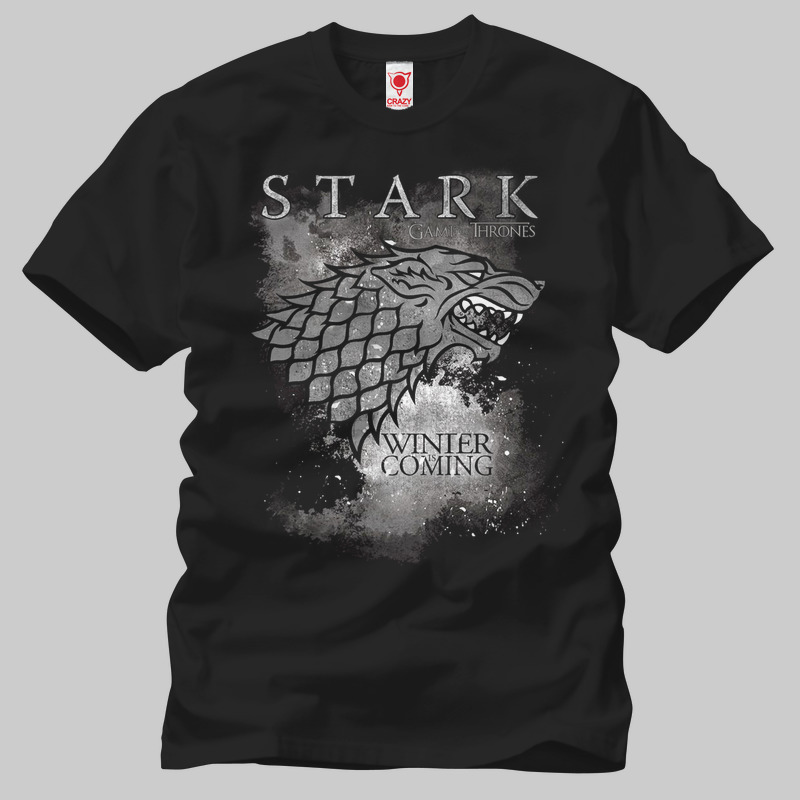 TSEC069101, Crazy, Game Of Thrones: Stark Sky, Baskılı Erkek Tişört