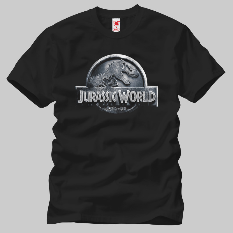TSEC070001, Crazy, Jurassic World, Baskılı Erkek Tişört