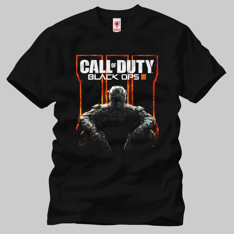TSEC072701, Crazy, Call Of Duty: Black Ops 3, Baskılı Erkek Tişört