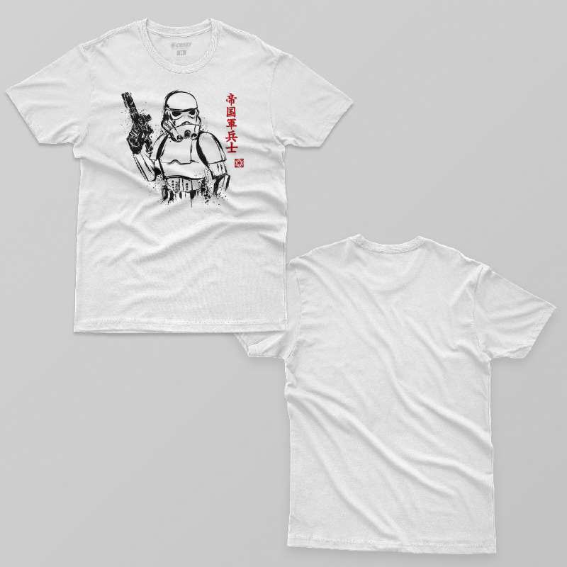 TSEC079006, Crazy, Star Wars: Storm Trooper Japan, Baskılı Erkek Tişört