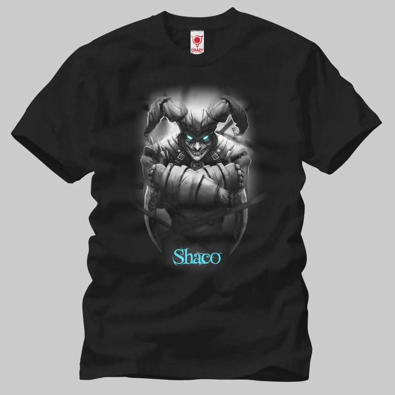 TSEC108701, Crazy, League Of Legends: Shaco, Baskılı Erkek Tişört
