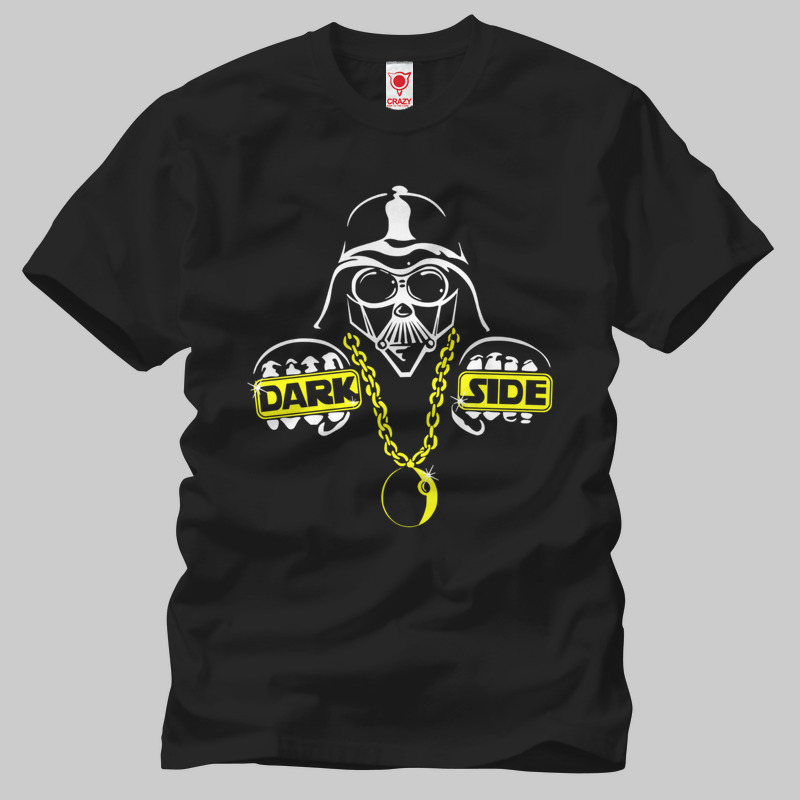 TSEC005601, Crazy, Lord Vader Dark Side, Baskılı Erkek Tişört