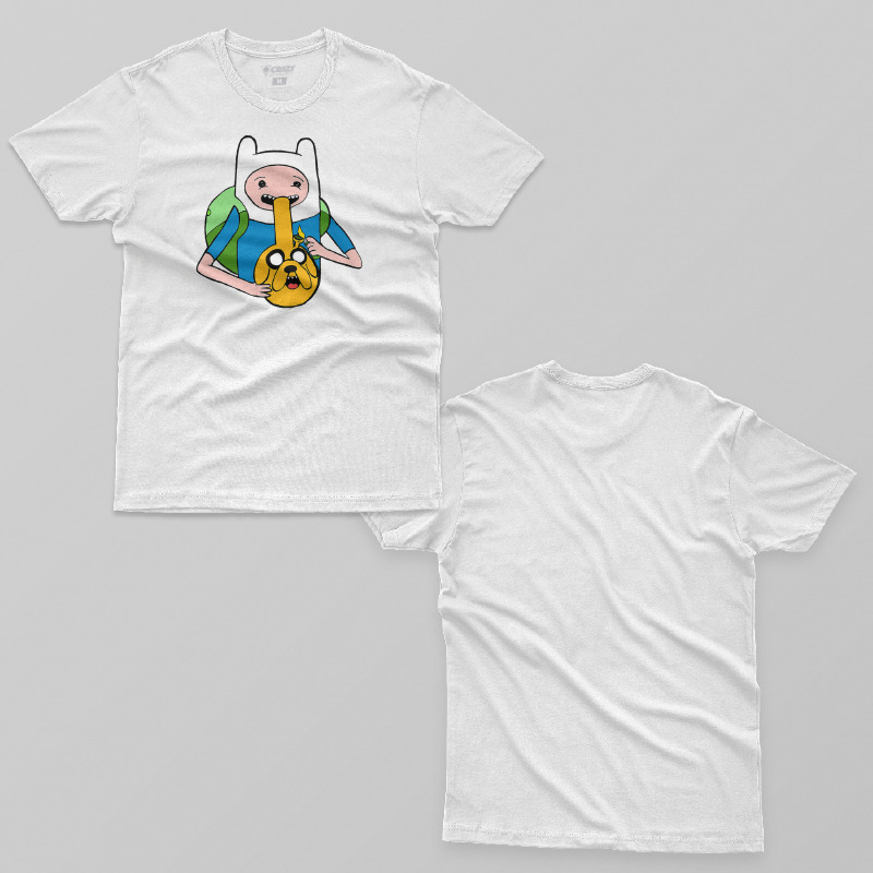 TSEC093006, Crazy, Adventure Time Weed, Baskılı Erkek Tişört