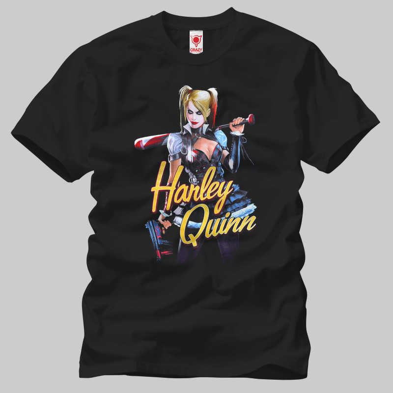 TSEC117001, Crazy, Suicide Squad: Harley Quinn Superstar, Baskılı Erkek Tişört