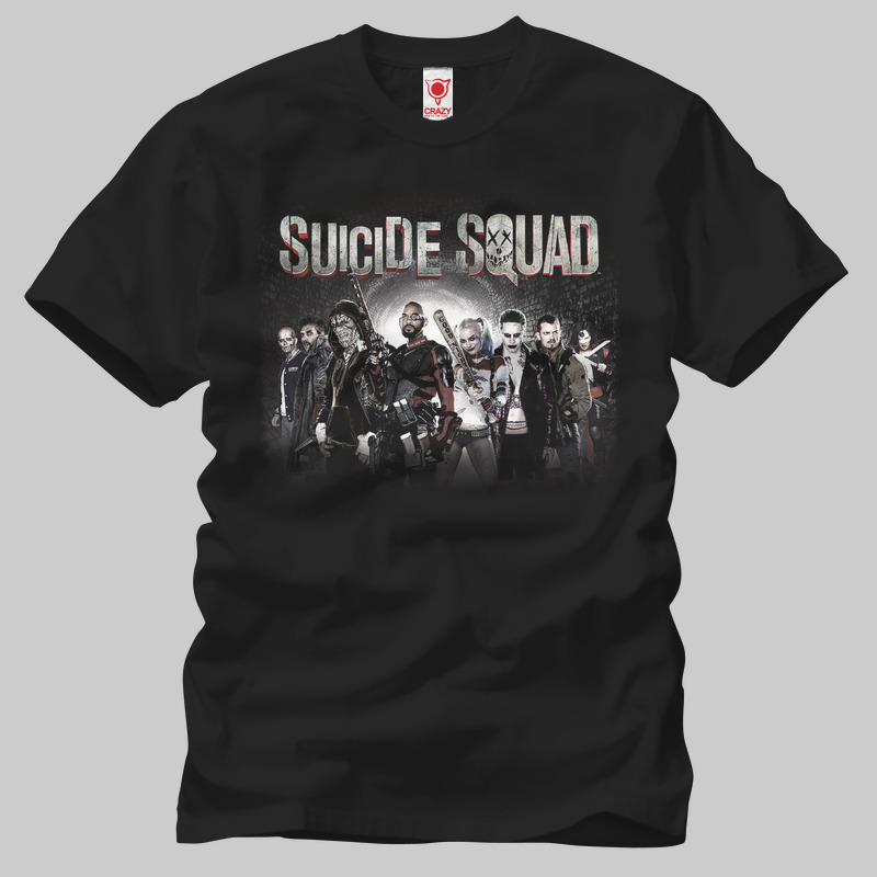 TSEC117401, Crazy, Suicide Squad: Gang, Baskılı Erkek Tişört