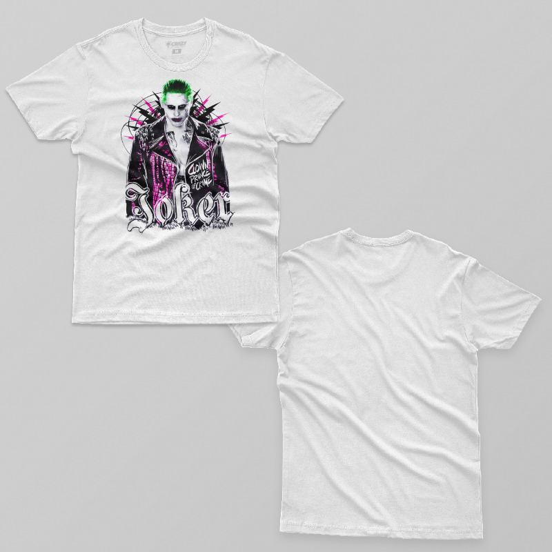 TSEC117606, Crazy, Suicide Squad: Joker Prince Of Crime, Baskılı Erkek Tişört