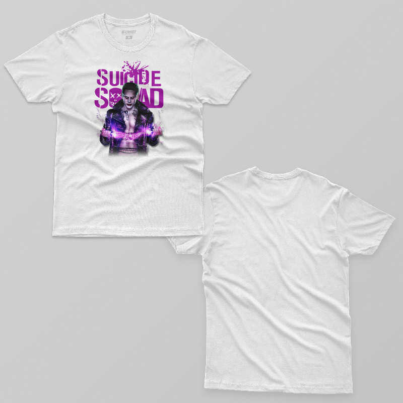 TSEC124906, Crazy, Suicide Squad: The Joker Electric, Baskılı Erkek Tişört