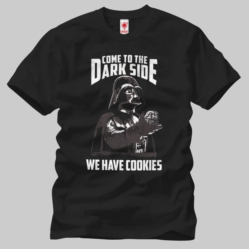 TSEC097401, Crazy, Star Wars: Darth Vader Cookies, Baskılı Erkek Tişört