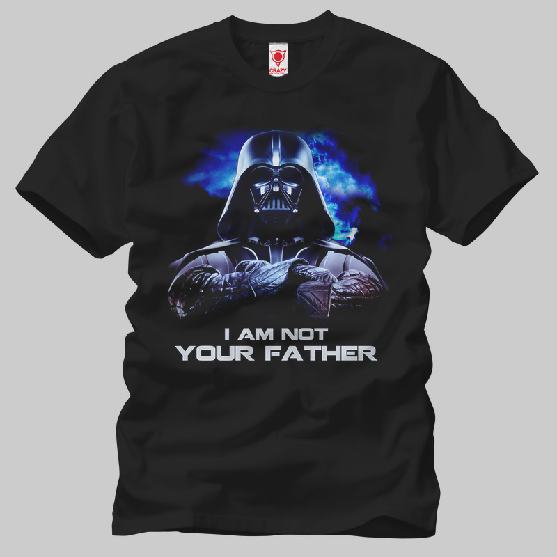 TSEC097801, Crazy, Star Wars: Darth Vader Not Your Father, Baskılı Erkek Tişört