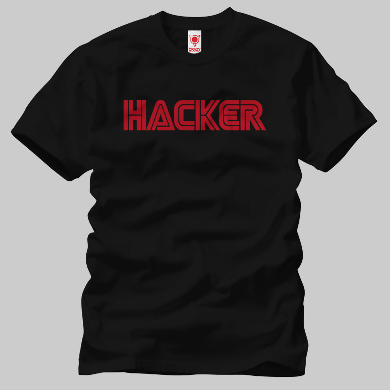 TSEC125301, Crazy, Mr. Robot: Hacker, Baskılı Erkek Tişört