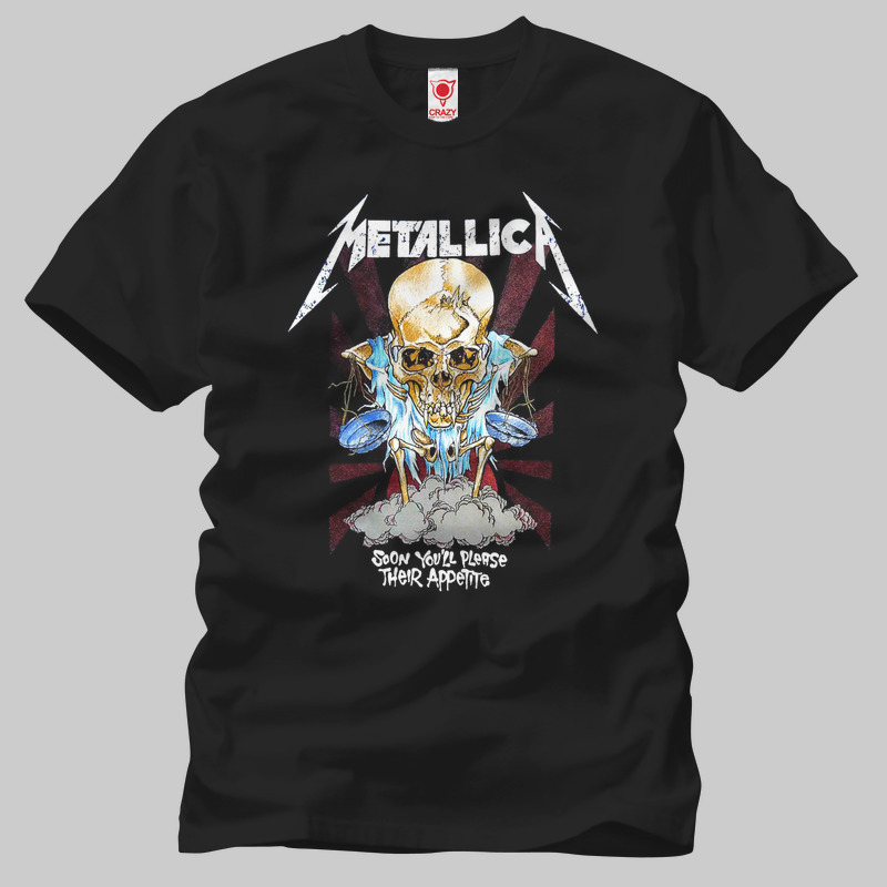 TSEC129901, Crazy, Metallica: Doris, Baskılı Erkek Tişört