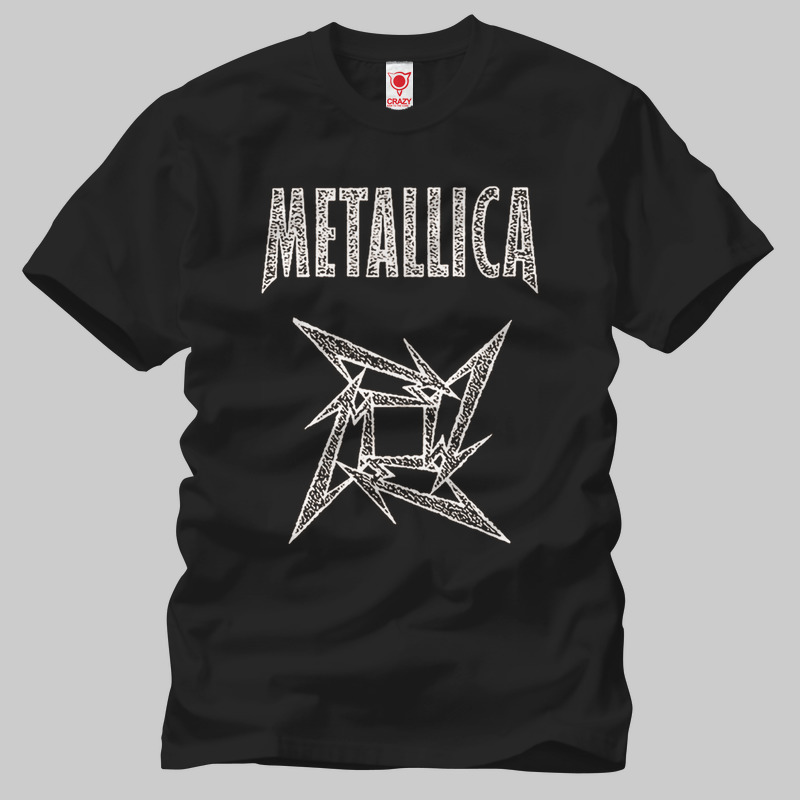 TSEC131101, Crazy, Metallica: Ninja Star, Baskılı Erkek Tişört
