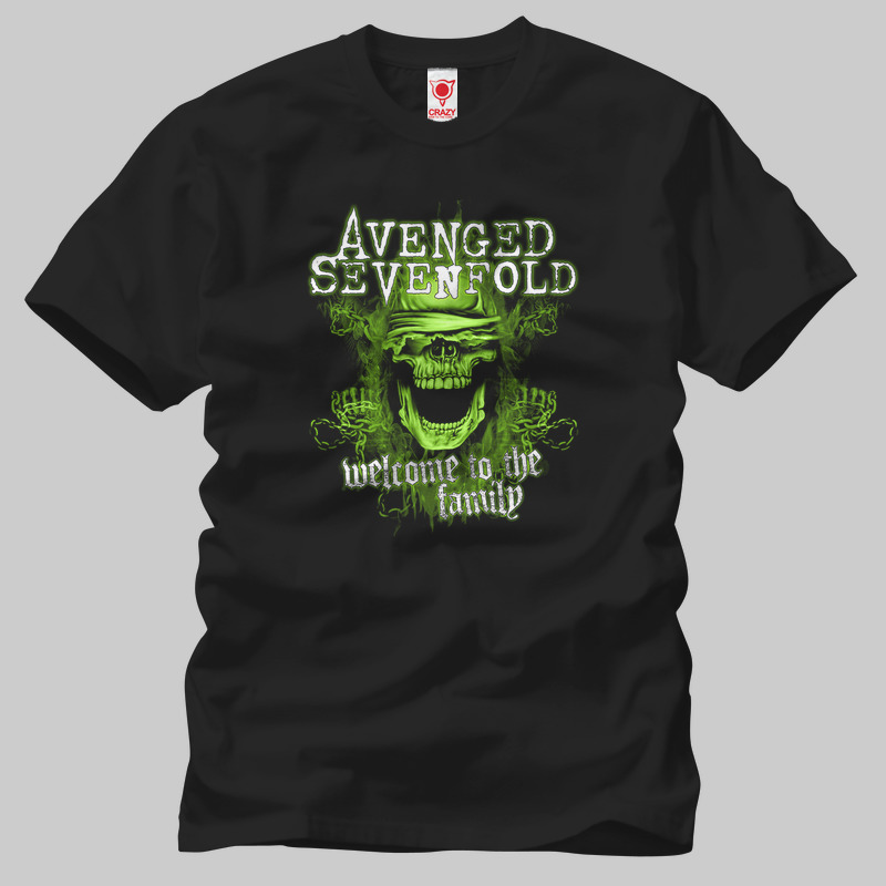 TSEC133101, Crazy, Avenged Sevenfold WTTF, Baskılı Erkek Tişört