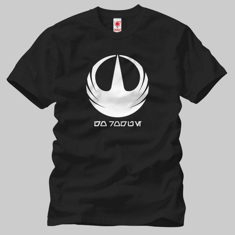 TSEC144701, Crazy, Star Wars: Rogue One Logo, Baskılı Erkek Tişört