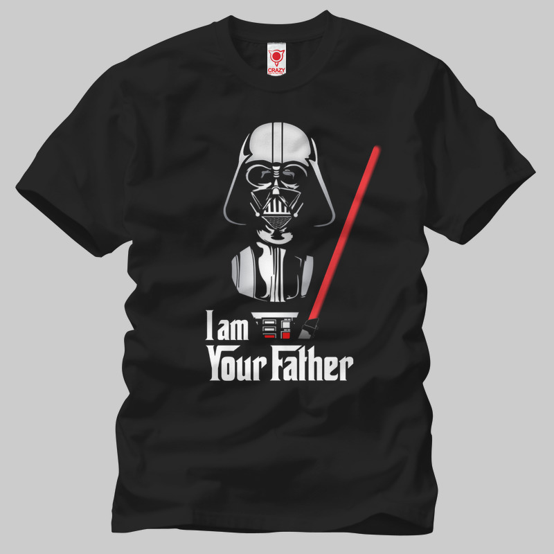TSEC146801, Crazy, Star Wars: Rogue One Your Father, Baskılı Erkek Tişört