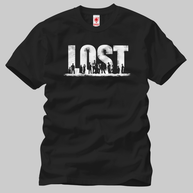TSEC160501, Crazy, Lost Logo, Baskılı Erkek Tişört