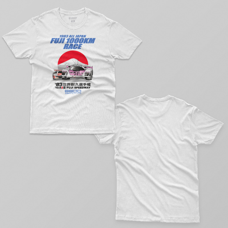 TSEC169006, Crazy, Fuji Speedway 1000KM, Baskılı Erkek Tişört