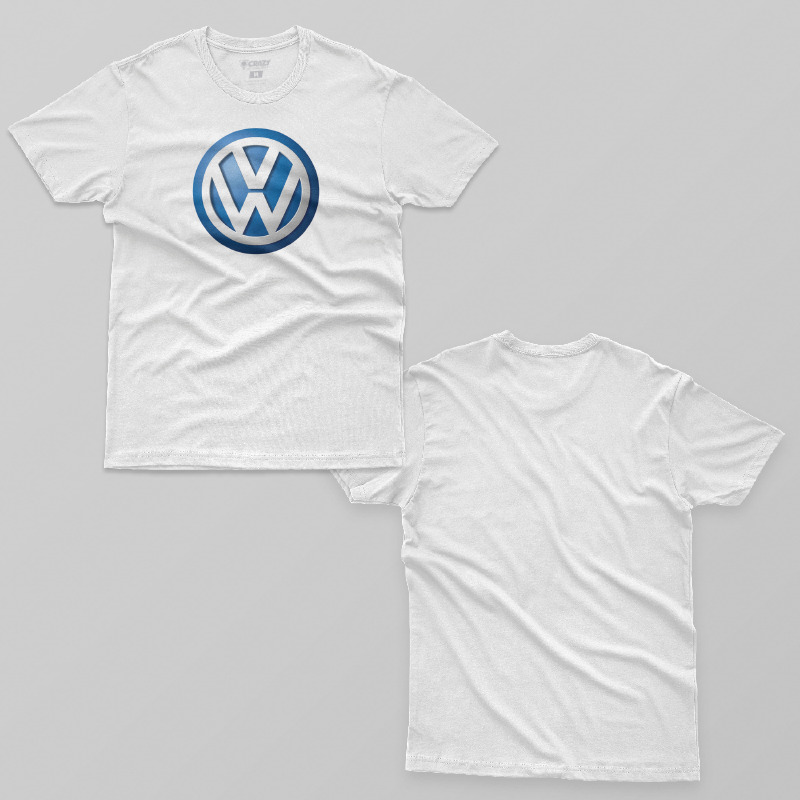 TSEC175506, Crazy, Volkswagen Logo, Baskılı Erkek Tişört