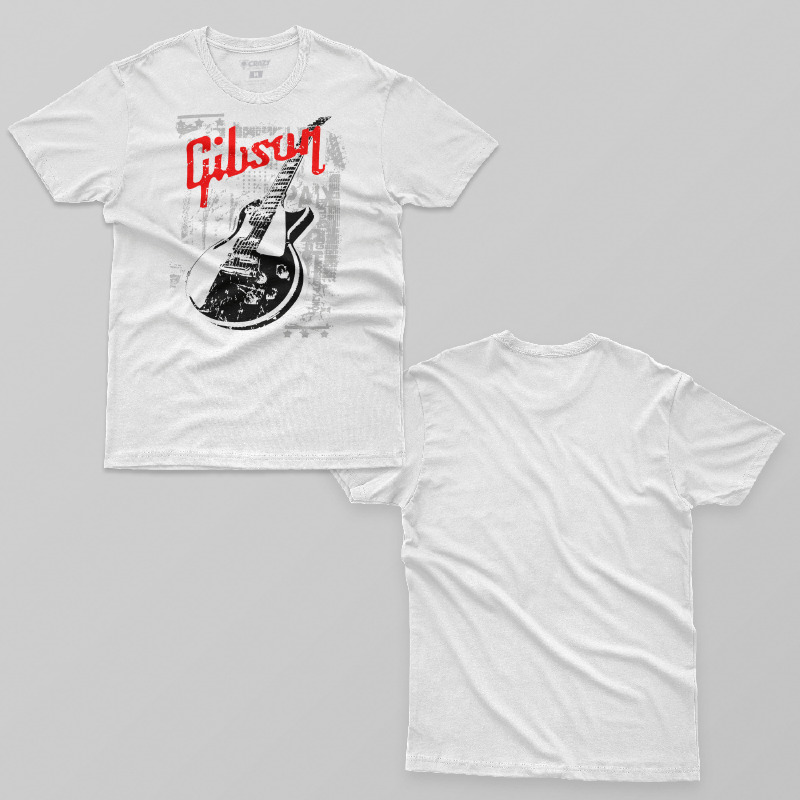 TSEC007406, Crazy, Gibson, Baskılı Erkek Tişört