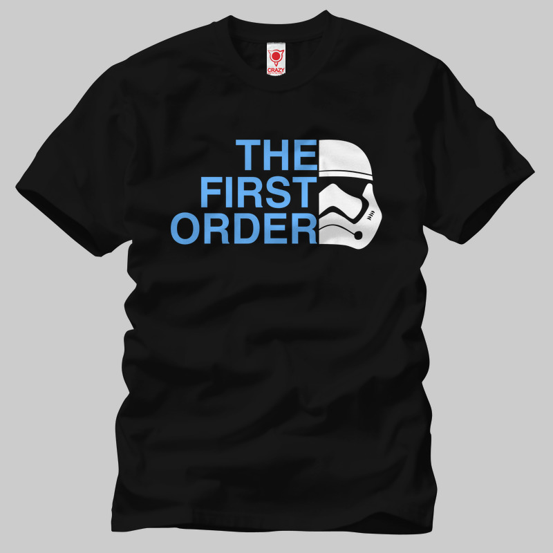 TSEC199701, Crazy, Star Wars The First Order, Baskılı Erkek Tişört