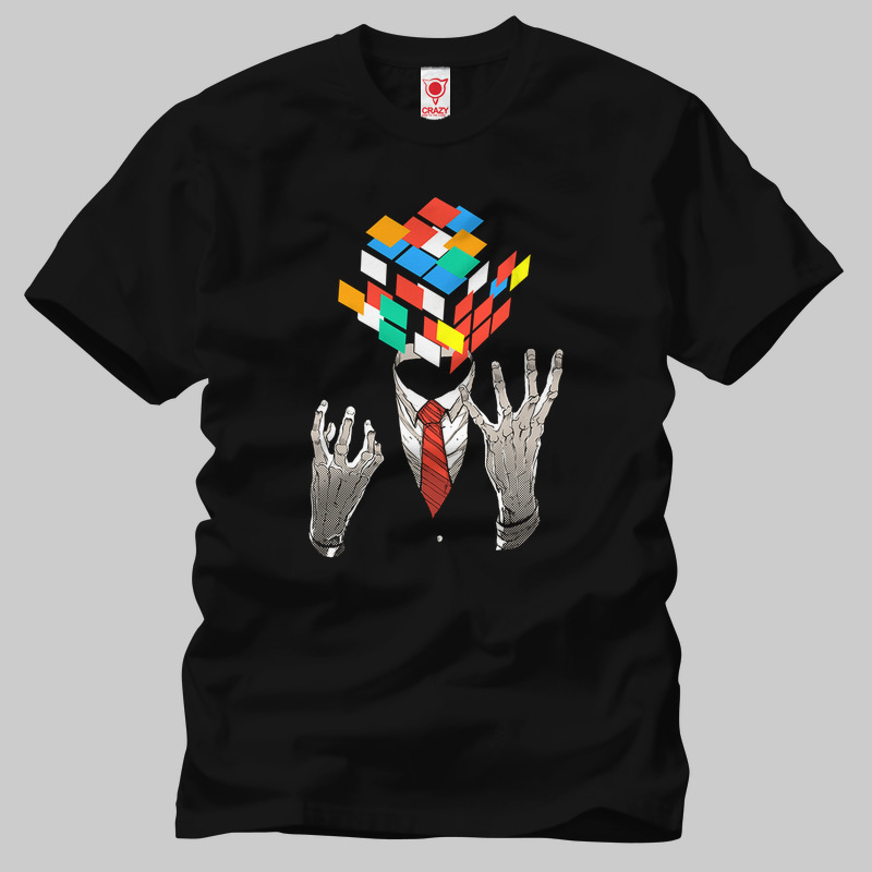 TSEC203001, Crazy, Mind Game, Baskılı Erkek Tişört