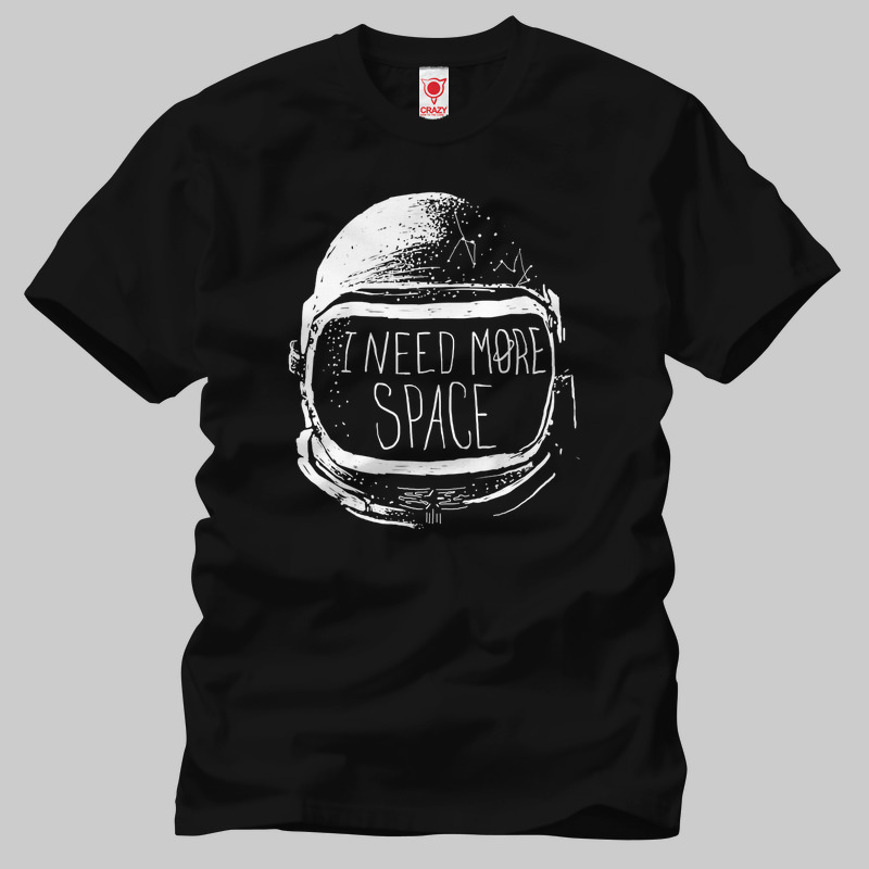 TSEC203401, Crazy, Never Date An Astronaut, Baskılı Erkek Tişört