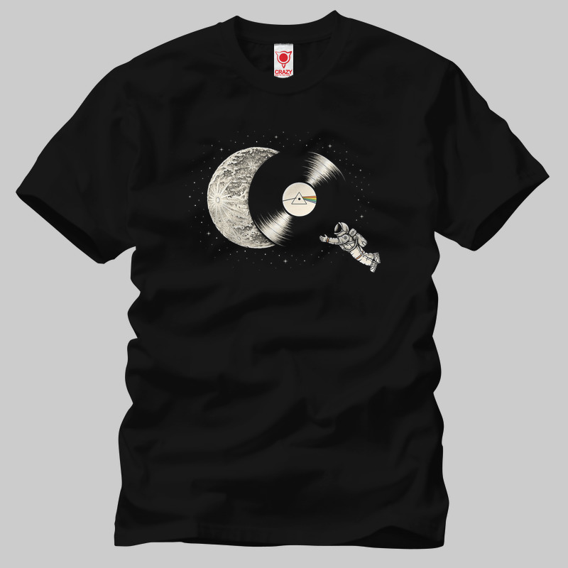 TSEC204201, Crazy, The Dark Side Of The Moon, Baskılı Erkek Tişört