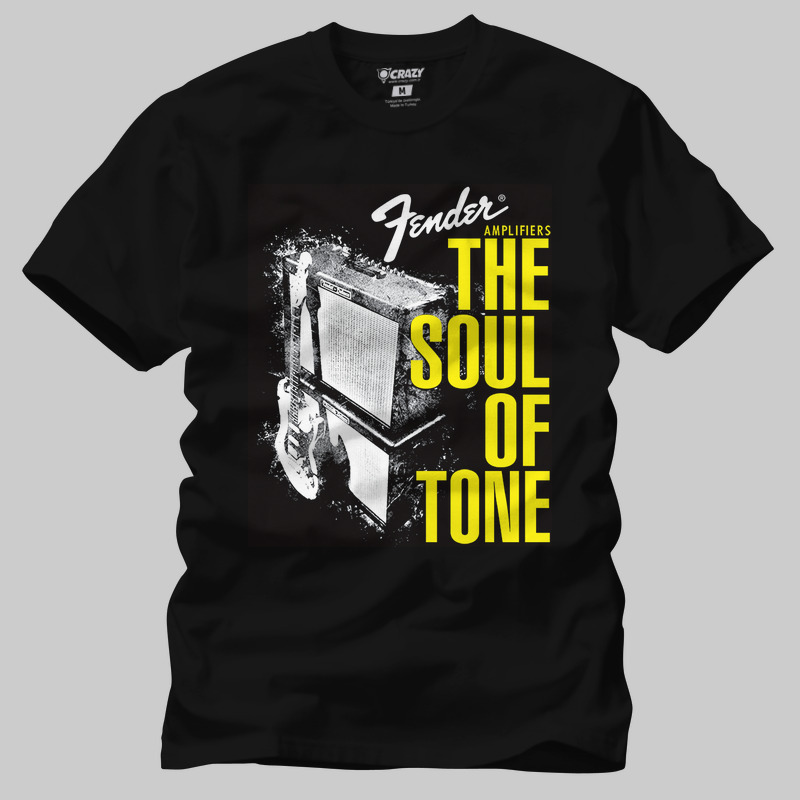 TSEC009601, Crazy, Fender Soul of Tone, Baskılı Erkek Tişört