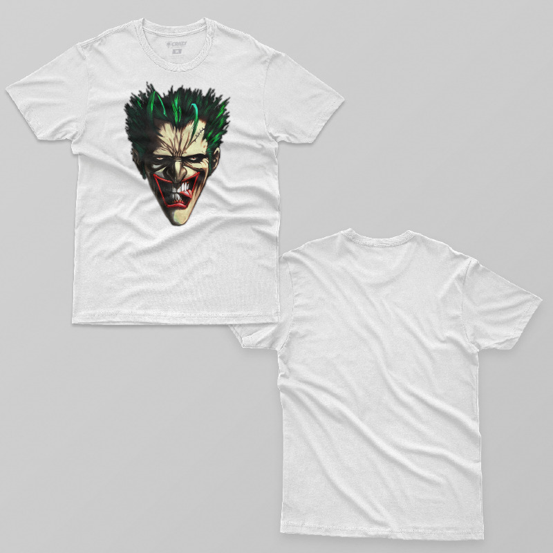 TSEC223206, Crazy, Joker Smile, Baskılı Erkek Tişört