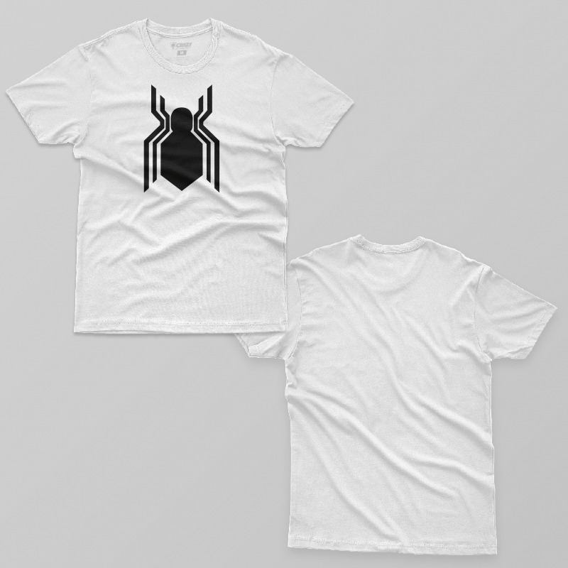 TSEC233106, Crazy, Spiderman Homecoming Logo, Baskılı Erkek Tişört