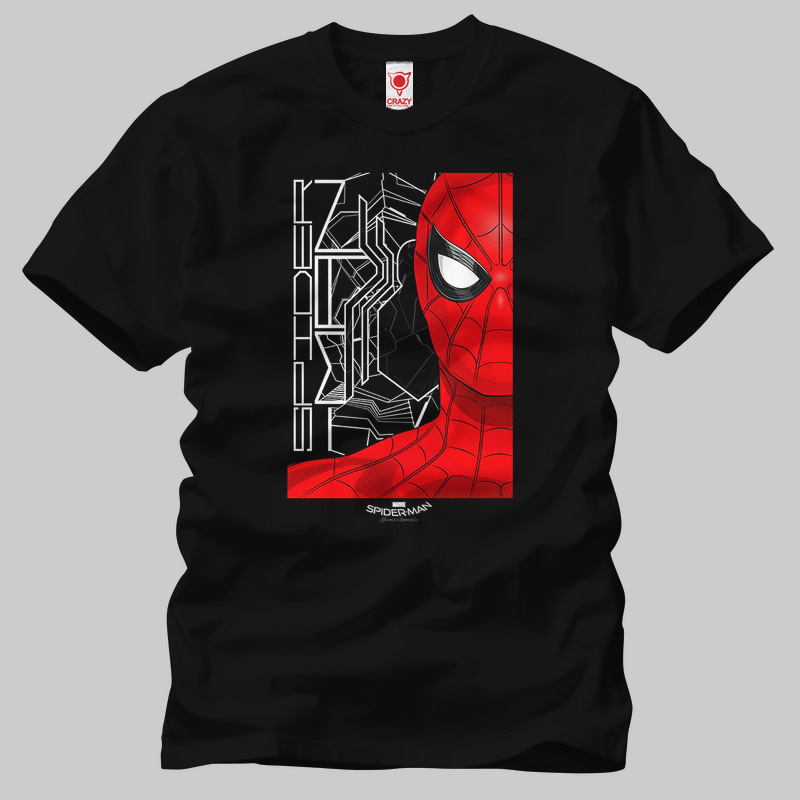 TSEC233201, Crazy, Spiderman Homecoming Profile Shot, Baskılı Erkek Tişört