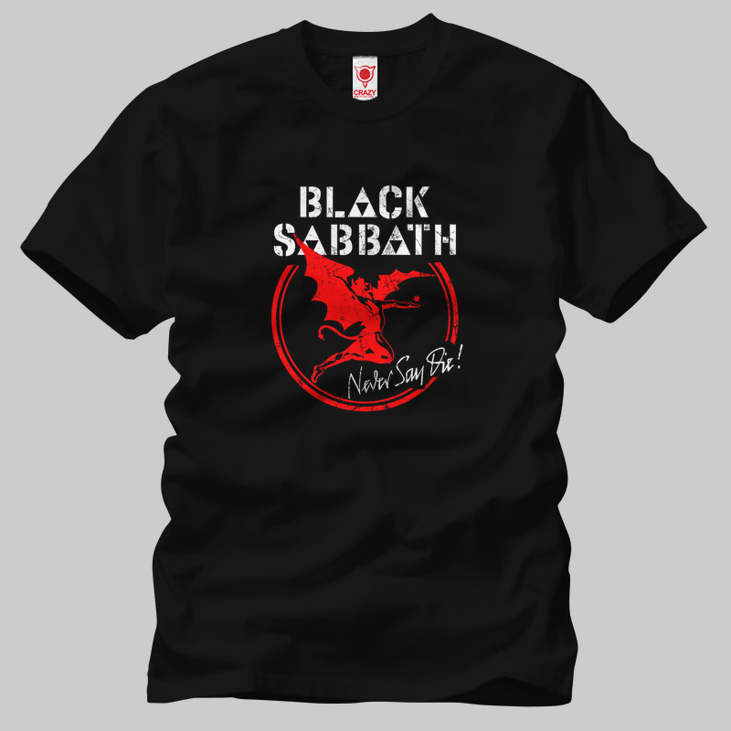 TSEC243801, Crazy, Black Sabbath Archangel, Baskılı Erkek Tişört