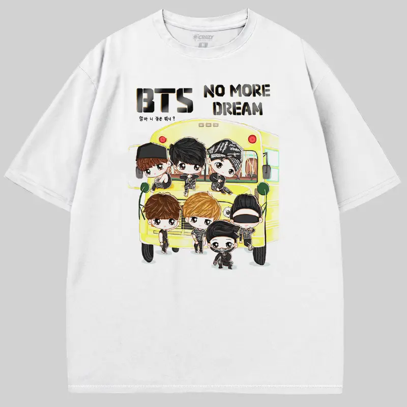 Bts No More Dream Oversize Tişört - Crazy - Tarzını yansıtacak