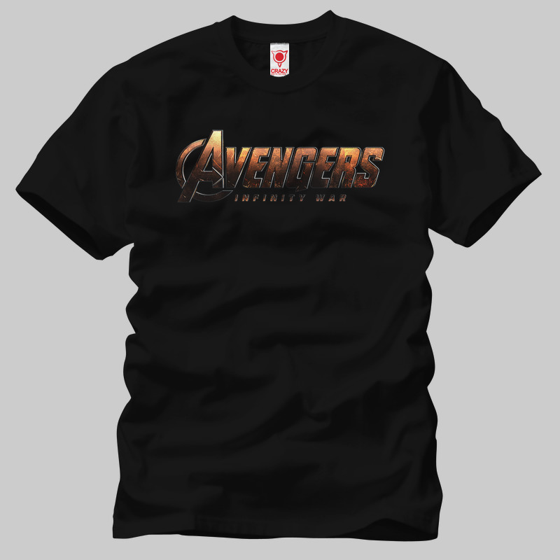 TSEC248701, Crazy, Avengers Infinity War Logo, Baskılı Erkek Tişört