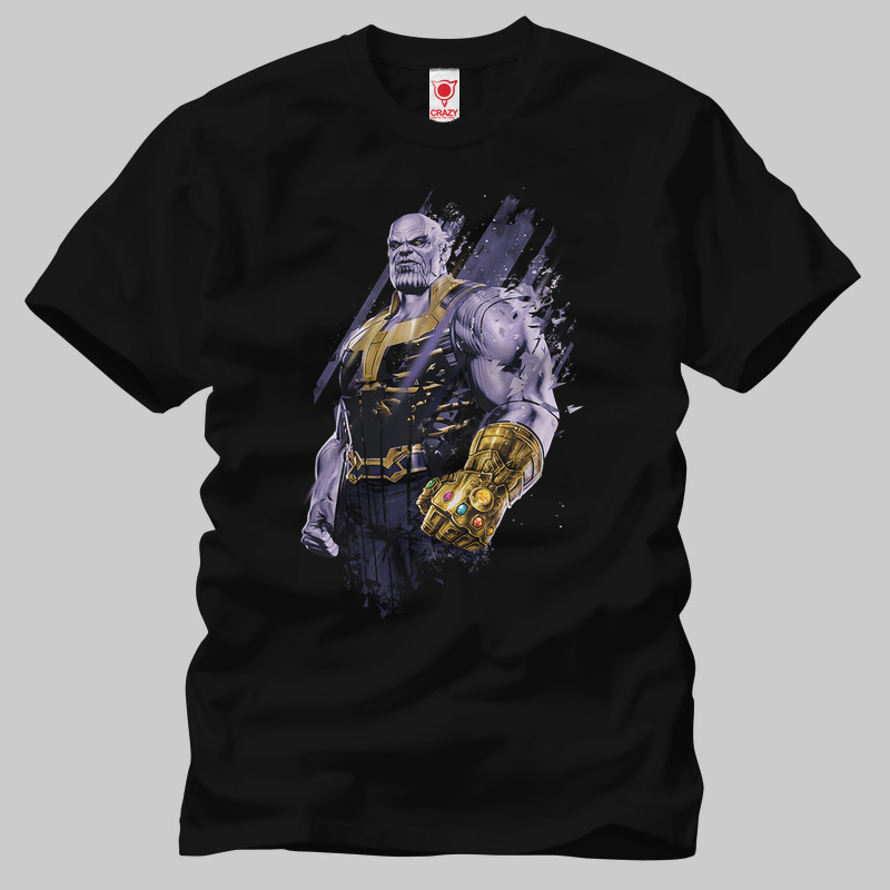 TSEC249101, Crazy, Avengers Infinity War Thanos Shattered Graphic, Baskılı Erkek Tişört
