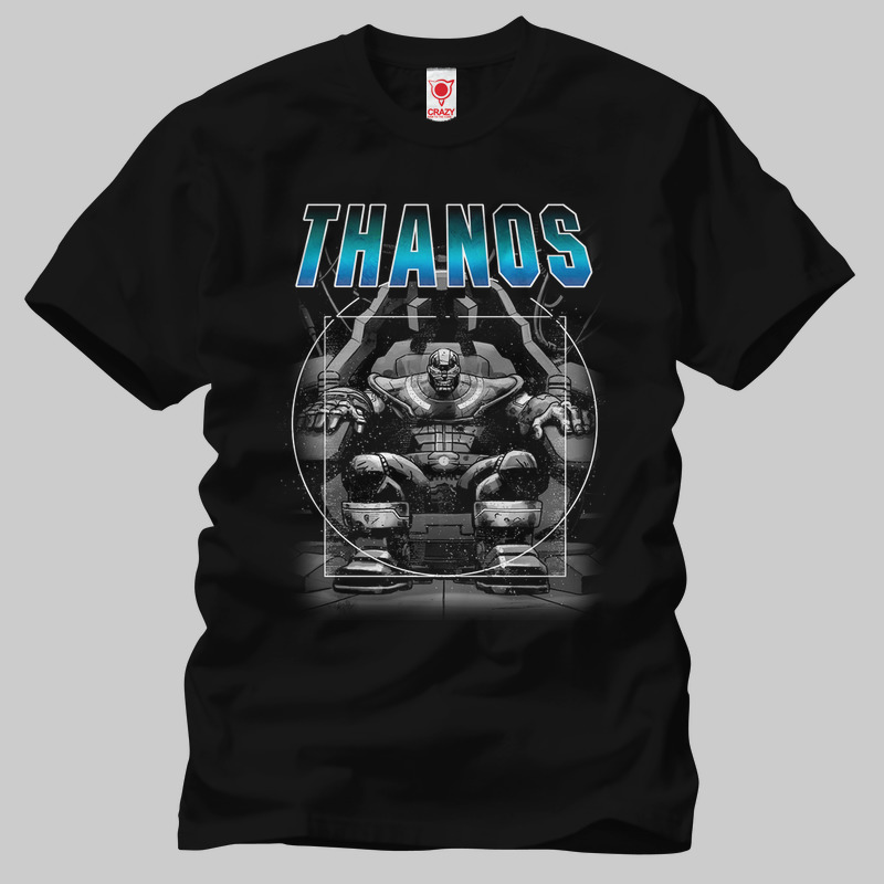 TSEC249201, Crazy, Avengers Infinity War Throne Of Thanos, Baskılı Erkek Tişört