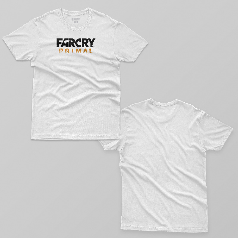 TSEC268906, Crazy, Farcry Primal Logo, Baskılı Erkek Tişört