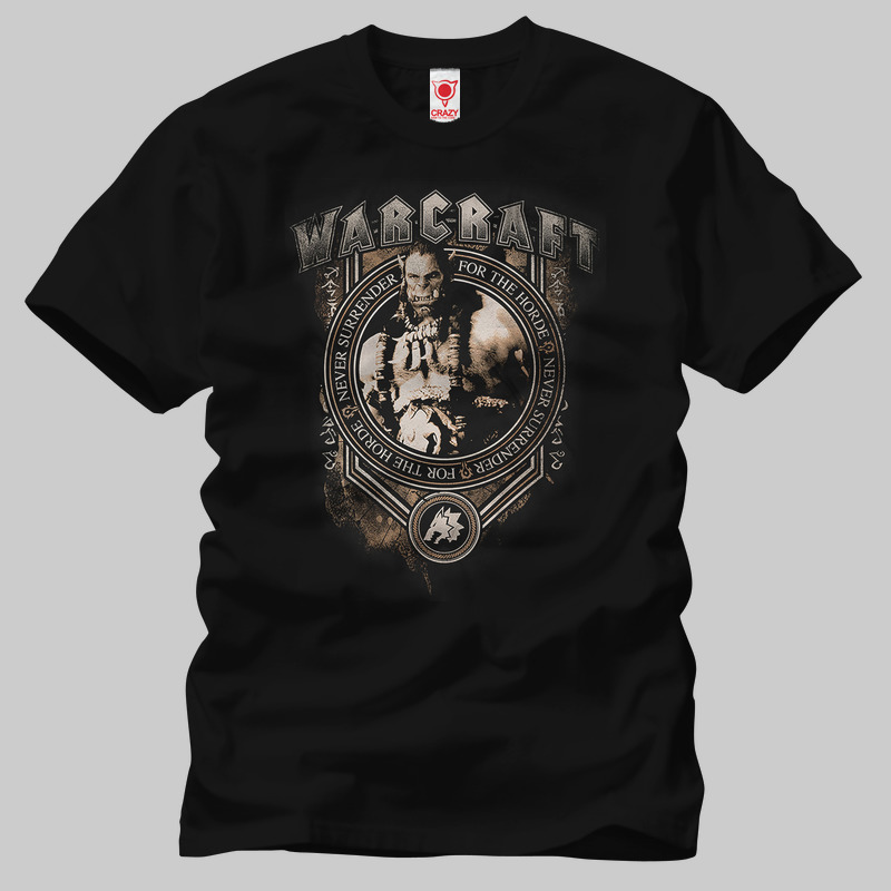 TSEC272501, Crazy, Warcraft Durotan Noble Leader, Baskılı Erkek Tişört