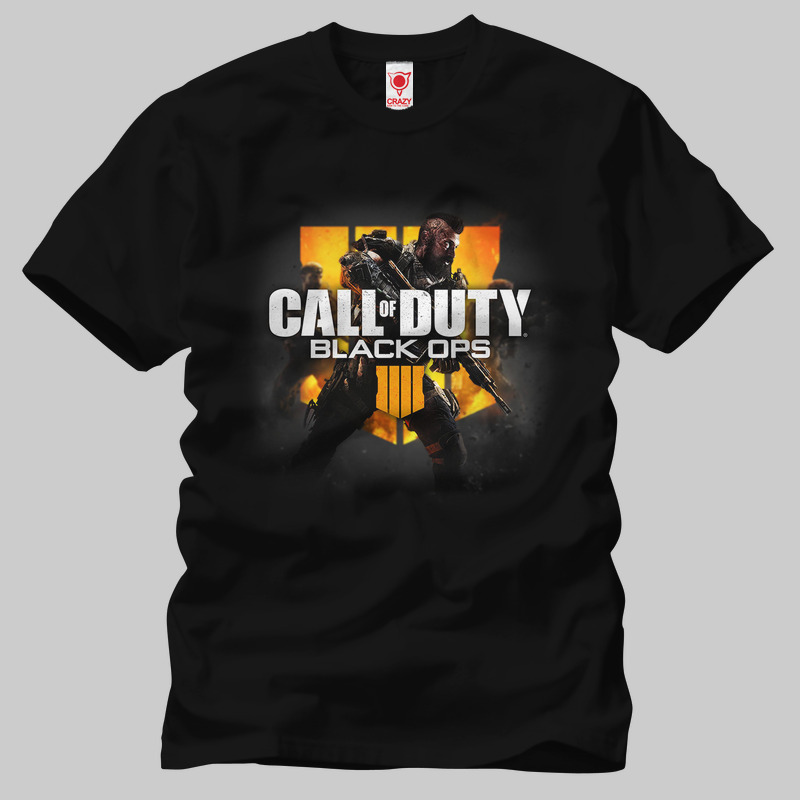 TSEC275001, Crazy, Call Of Duty Black Ops IIII, Baskılı Erkek Tişört