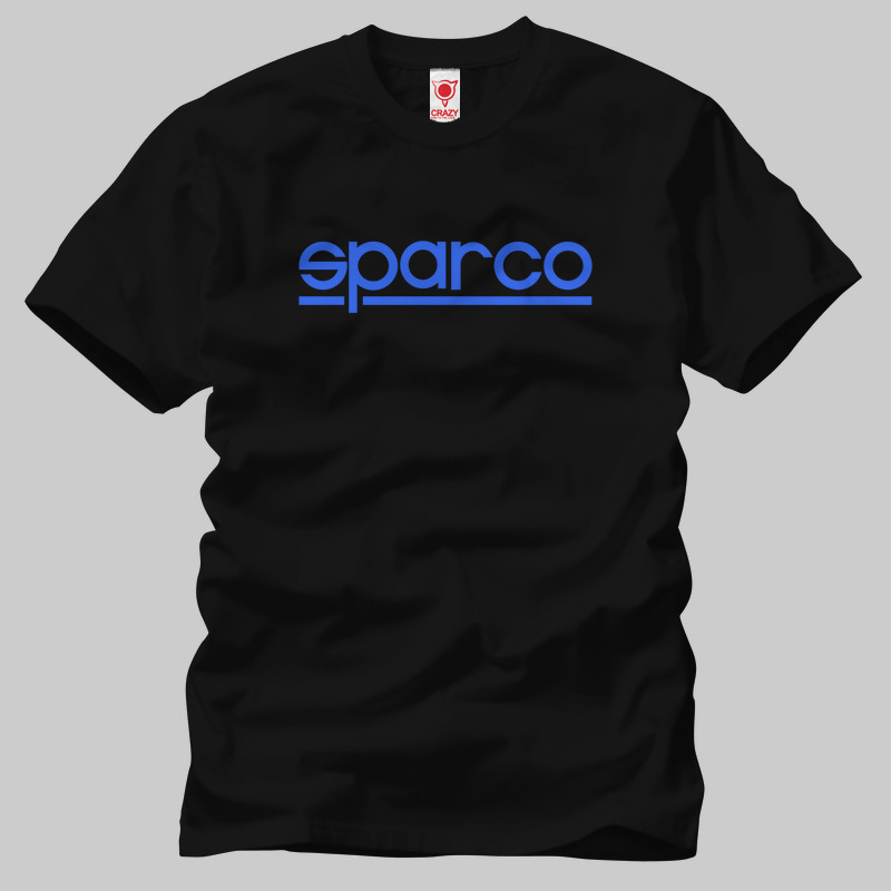 TSEC278001, Crazy, Sparco Logo, Baskılı Erkek Tişört