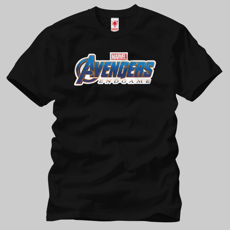 TSEC287801, Crazy, Avengers Endgame Logo, Baskılı Erkek Tişört
