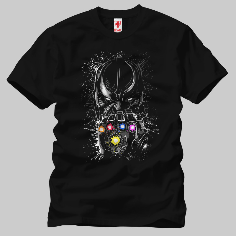 TSEC300101, Crazy, Thanos Punch, Baskılı Erkek Tişört