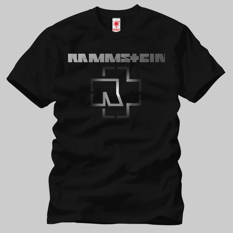 TSEC301301, Crazy, Rammstein Logo 01, Baskılı Erkek Tişört