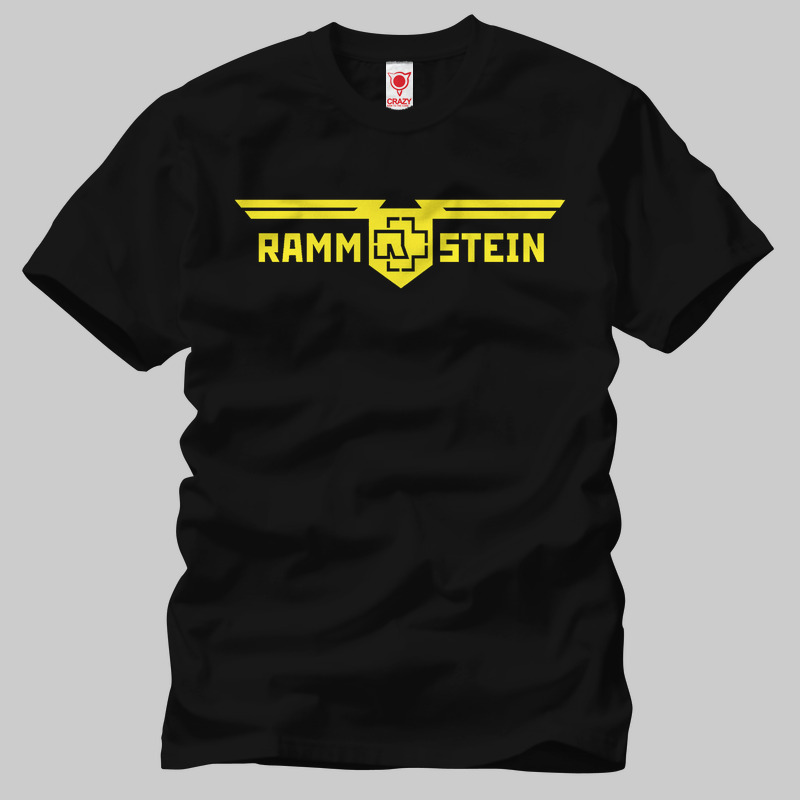 TSEC301501, Crazy, Rammstein Wing Logo, Baskılı Erkek Tişört