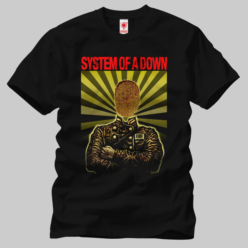 TSEC301601, Crazy, System Of A Down Soldier, Baskılı Erkek Tişört