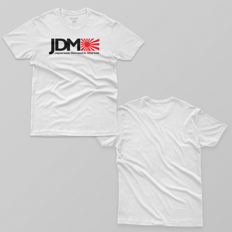 TSEC316706, Crazy, Jdm Domestic Logo, Baskılı Erkek Tişört