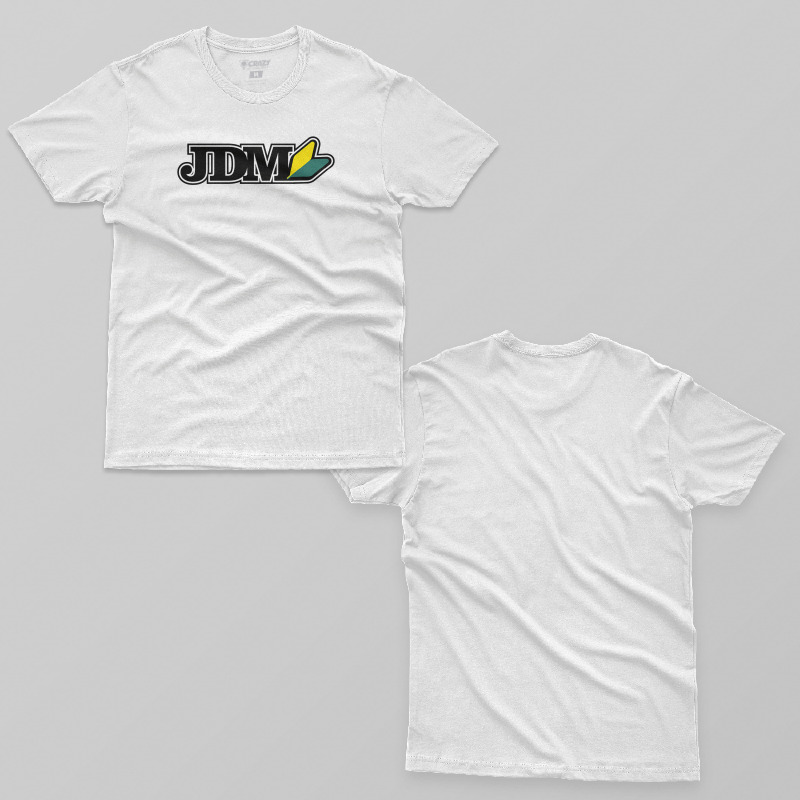 TSEC317606, Crazy, Jdm Logo, Baskılı Erkek Tişört